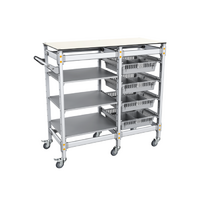 Тележка 2-х секционная для учебных наборов и цифровых лабораторных комплексов SenseDisc - «globural.ru» - Барнаул