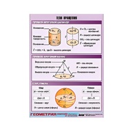 Таблица демонстрационная "Тела вращения" (винил 100х140) - «globural.ru» - Барнаул