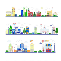 Набор декоративно- развивающих панелей «Городская среда» - «globural.ru» - Барнаул