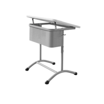 Стол ученический одноместный регулируемый по высоте с наклонной пластиковой столешницей - «globural.ru» - Барнаул