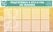 Стенд "Подготовка к ЕГЭ и ОГЭ по физике вариант 2 (10 карманов)" - «globural.ru» - Барнаул
