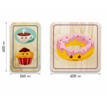 Набор стеновых панелей «Милая еда - Завтрак» - «globural.ru» - Барнаул