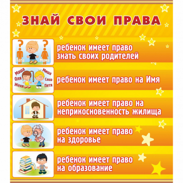 Стенд "Знай свои права" - «globural.ru» - Барнаул