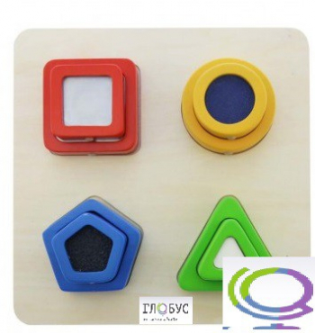 Панель "Тактильные геометрические фигуры" - «globural.ru» - Барнаул