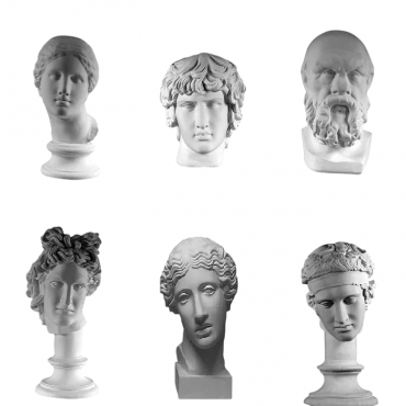 Комплект гипсовых моделей головы  - «globural.ru» - Барнаул